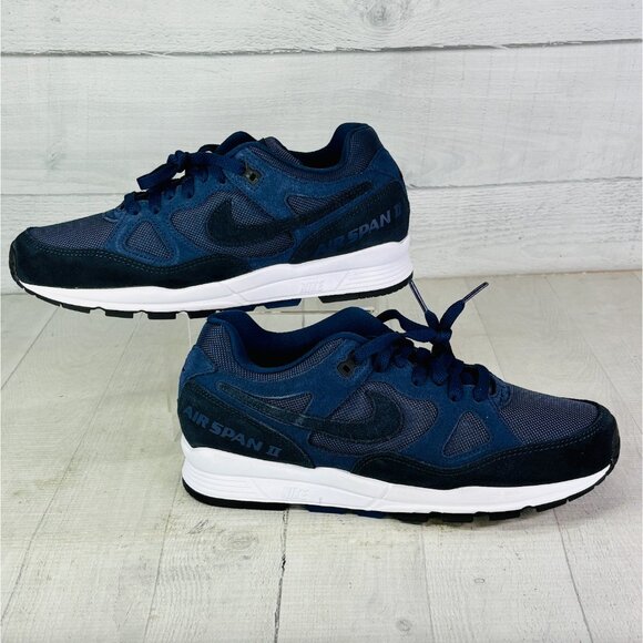 NEW Nike Mens Air Span 2 SE Midnight Navy SP19 BQ6052-400 Lace UP Sneaker Size 7 - Picture 2 of 11